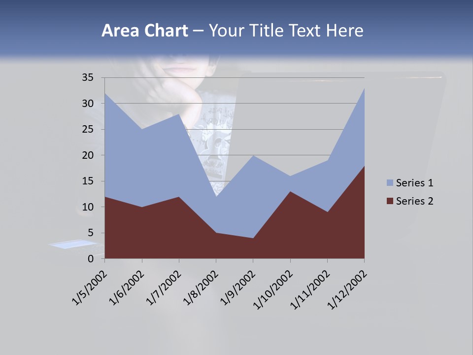 Funny Smiling Boy Spending Time With Notebook PowerPoint Template