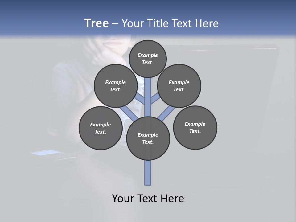 Funny Smiling Boy Spending Time With Notebook PowerPoint Template