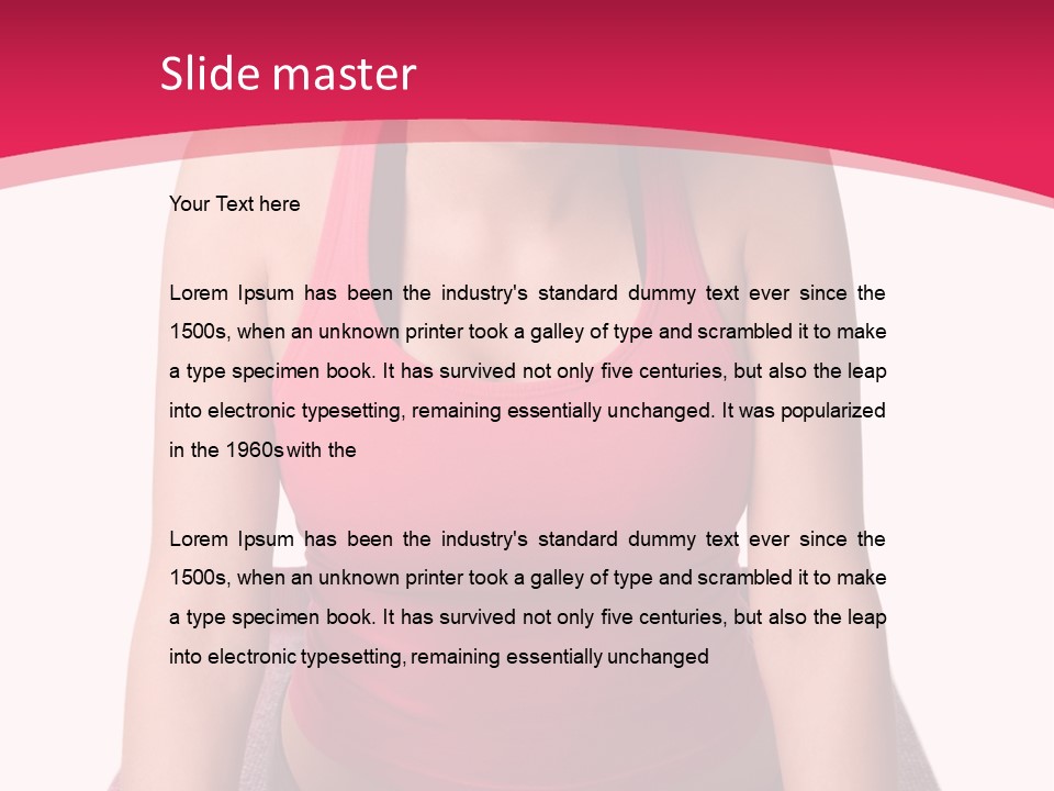 Fitness Woman PowerPoint Template