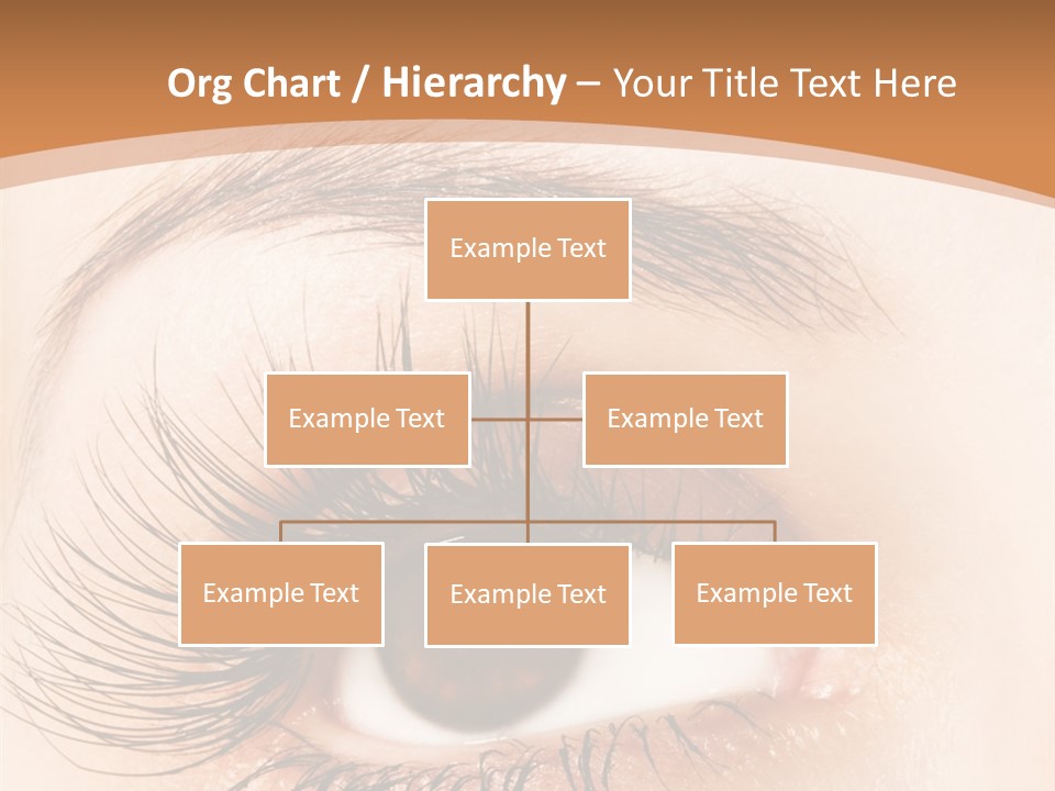 Woman Eye With Extremely Long Eyelashes PowerPoint Template