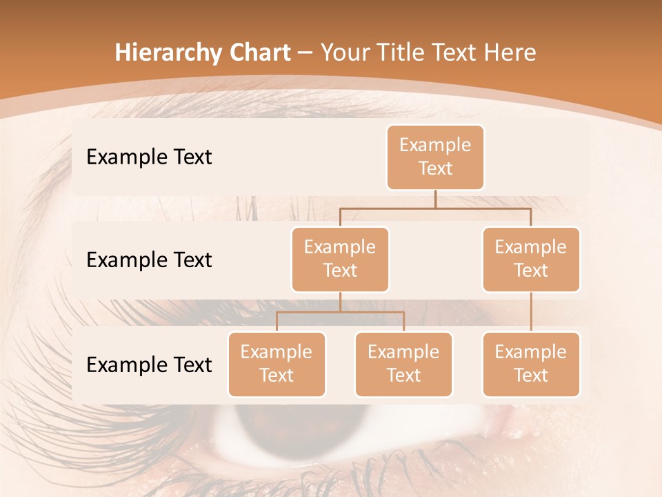 Woman Eye With Extremely Long Eyelashes PowerPoint Template