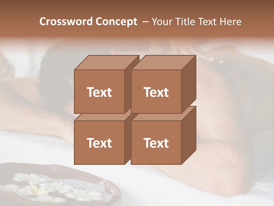 A Man Laying On A Bed With His Hand On His Face PowerPoint Template