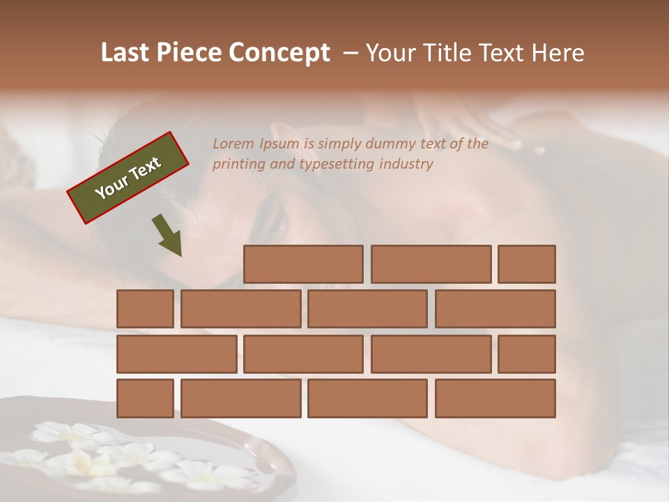 A Man Laying On A Bed With His Hand On His Face PowerPoint Template