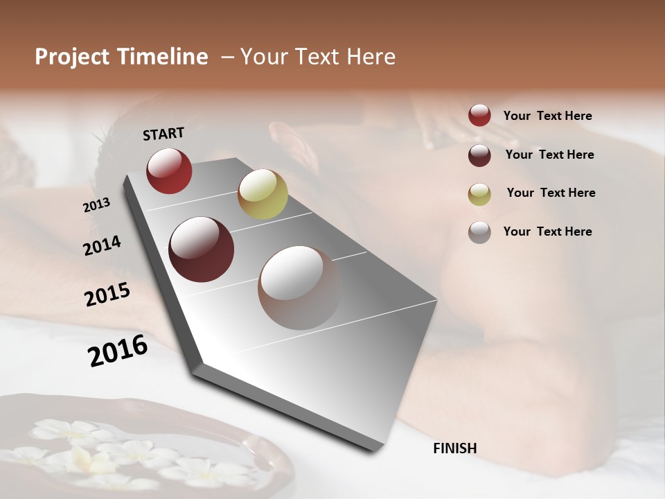 A Man Laying On A Bed With His Hand On His Face PowerPoint Template