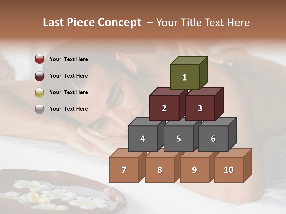 A Man Laying On A Bed With His Hand On His Face PowerPoint Template