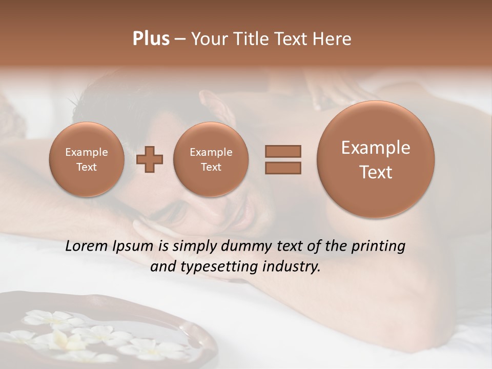 A Man Laying On A Bed With His Hand On His Face PowerPoint Template