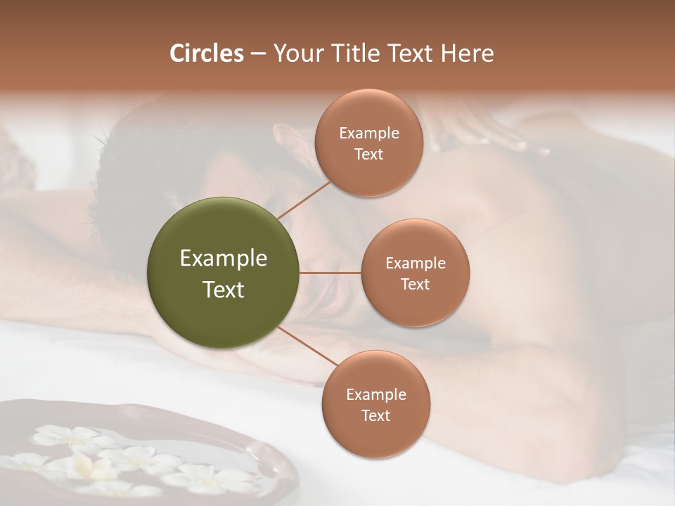 A Man Laying On A Bed With His Hand On His Face PowerPoint Template