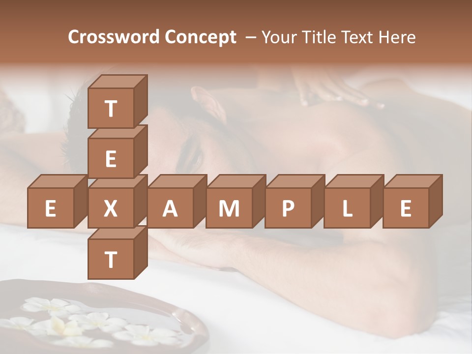 A Man Laying On A Bed With His Hand On His Face PowerPoint Template