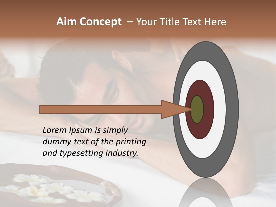 A Man Laying On A Bed With His Hand On His Face PowerPoint Template