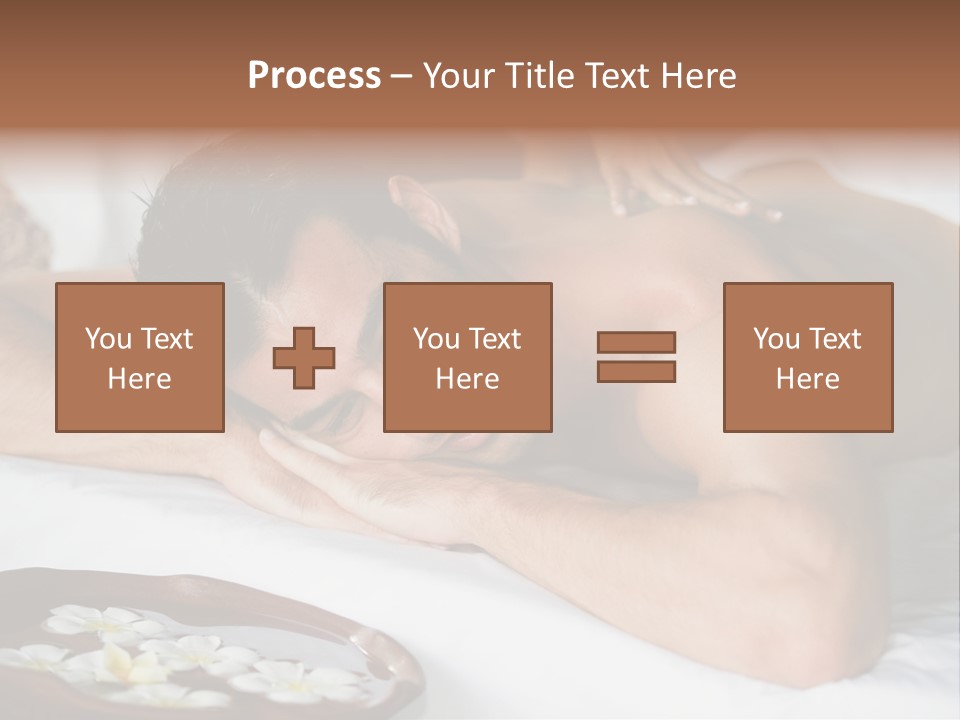A Man Laying On A Bed With His Hand On His Face PowerPoint Template