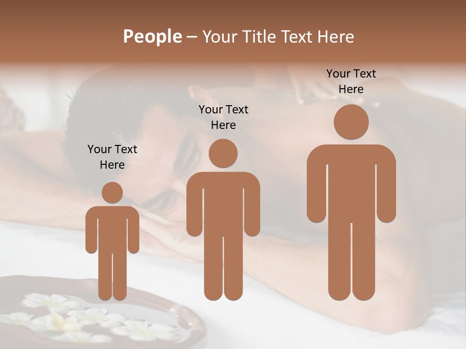 A Man Laying On A Bed With His Hand On His Face PowerPoint Template