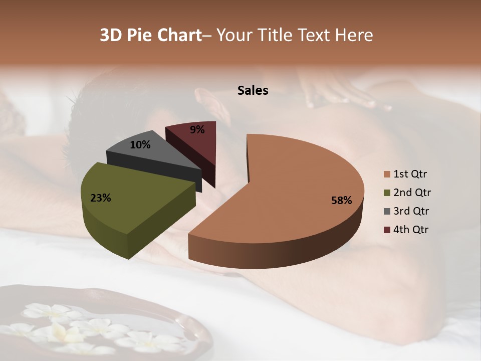 A Man Laying On A Bed With His Hand On His Face PowerPoint Template
