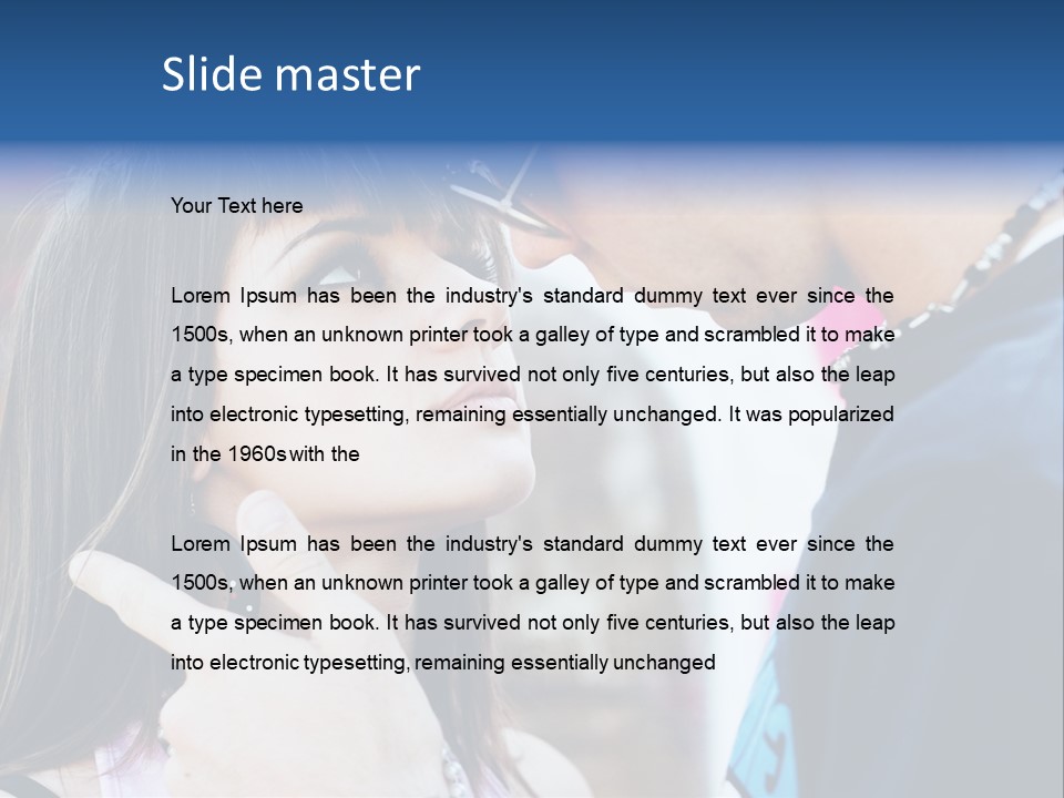 A Man And A Woman Standing Next To Each Other PowerPoint Template