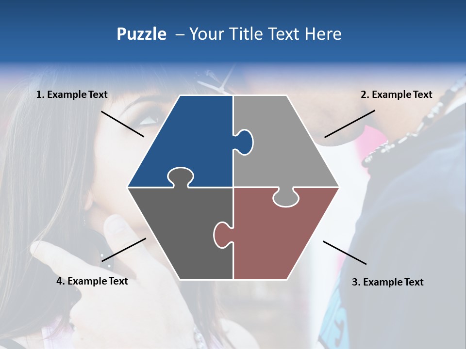 A Man And A Woman Standing Next To Each Other PowerPoint Template