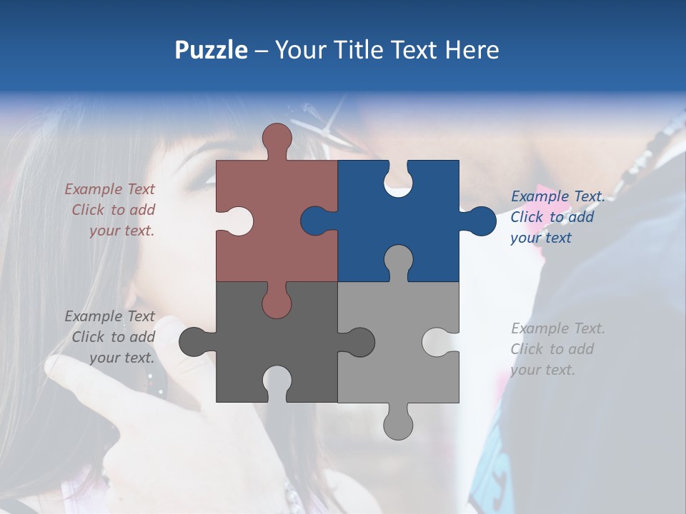 A Man And A Woman Standing Next To Each Other PowerPoint Template