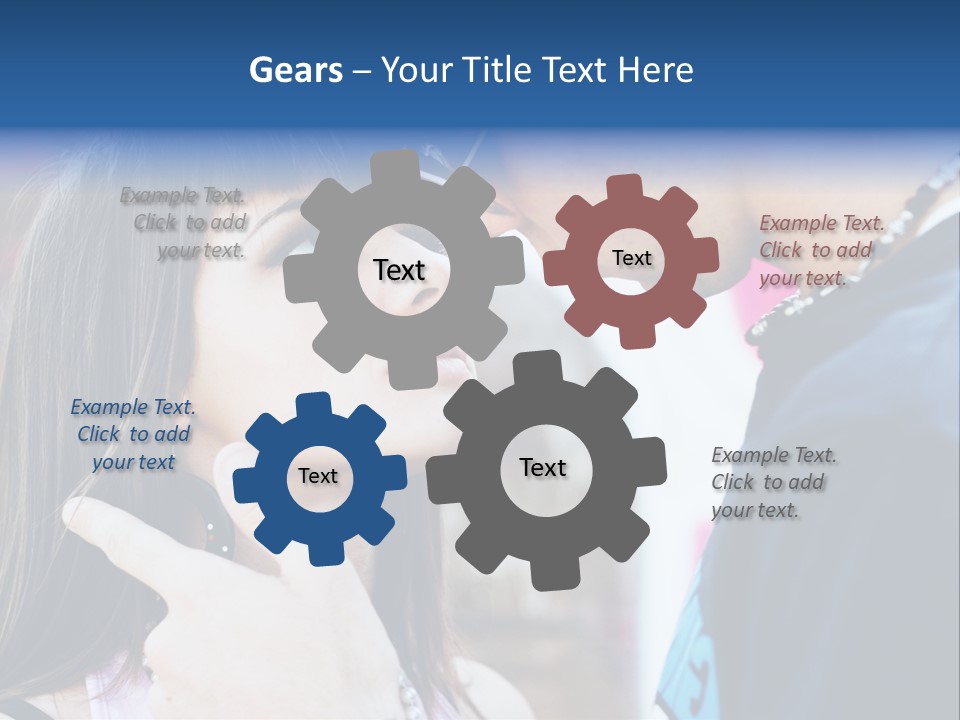 A Man And A Woman Standing Next To Each Other PowerPoint Template