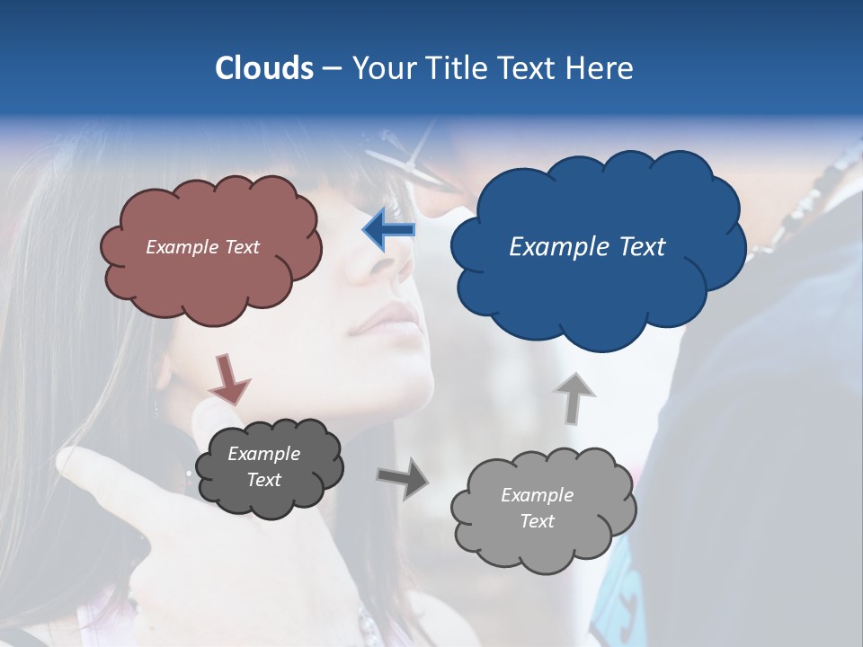 A Man And A Woman Standing Next To Each Other PowerPoint Template
