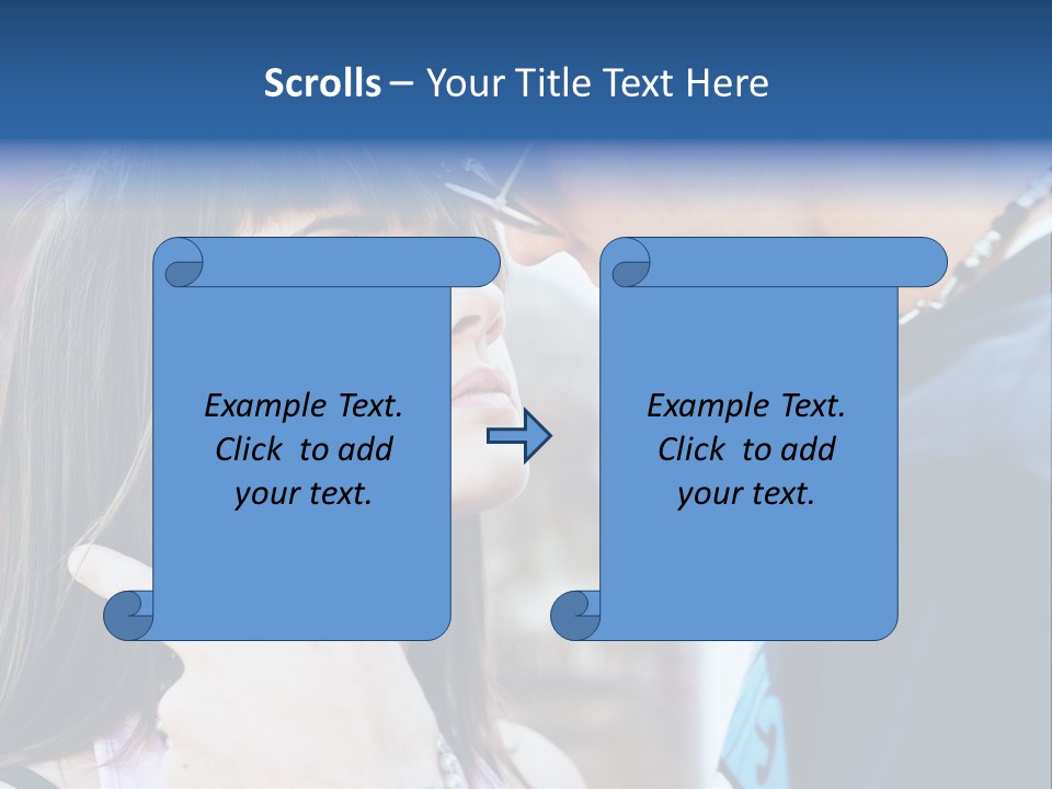 A Man And A Woman Standing Next To Each Other PowerPoint Template