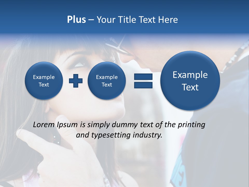 A Man And A Woman Standing Next To Each Other PowerPoint Template