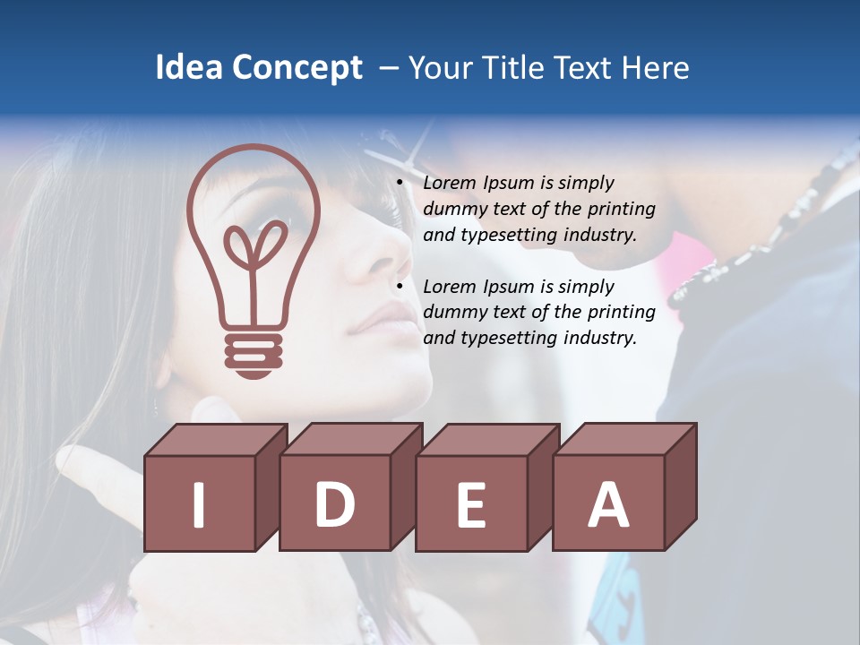 A Man And A Woman Standing Next To Each Other PowerPoint Template