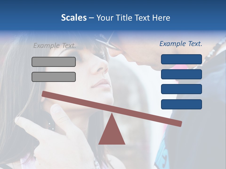 A Man And A Woman Standing Next To Each Other PowerPoint Template