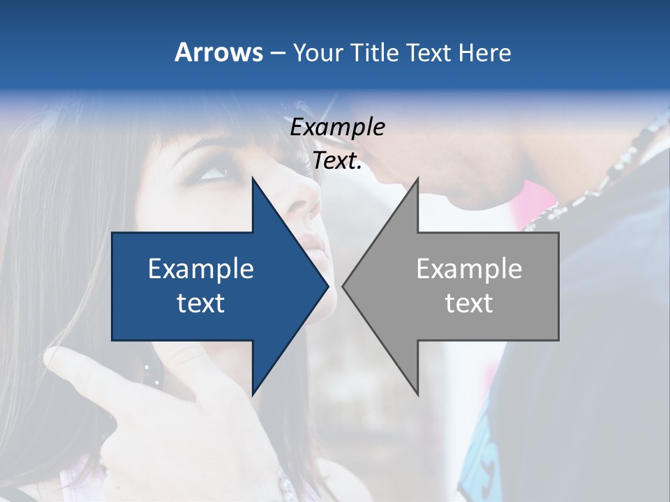 A Man And A Woman Standing Next To Each Other PowerPoint Template