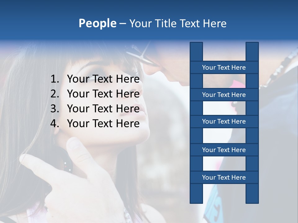 A Man And A Woman Standing Next To Each Other PowerPoint Template