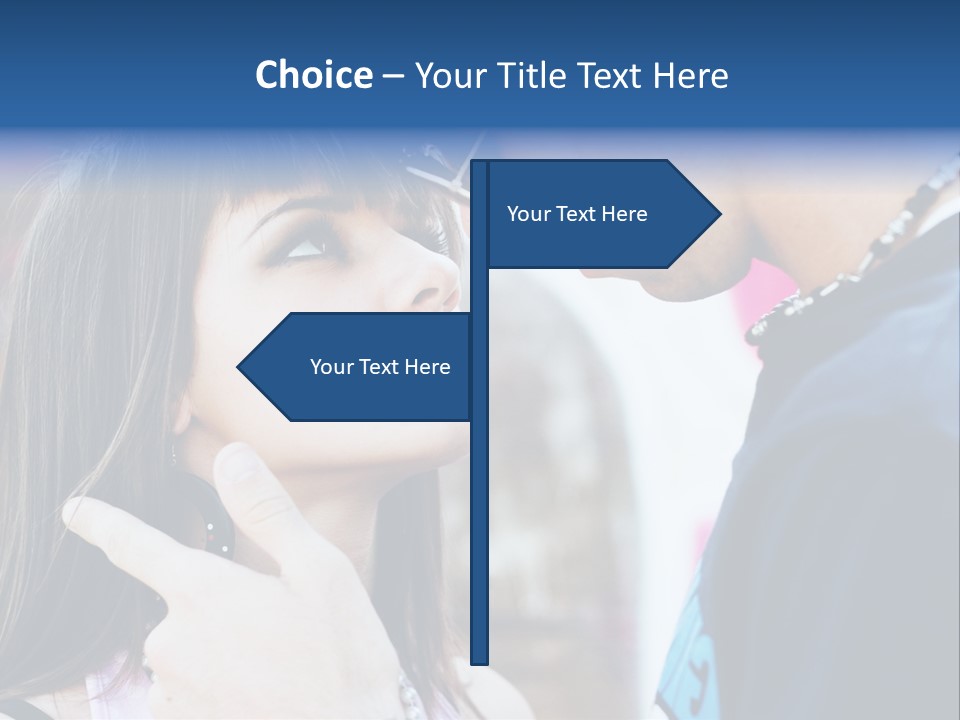 A Man And A Woman Standing Next To Each Other PowerPoint Template