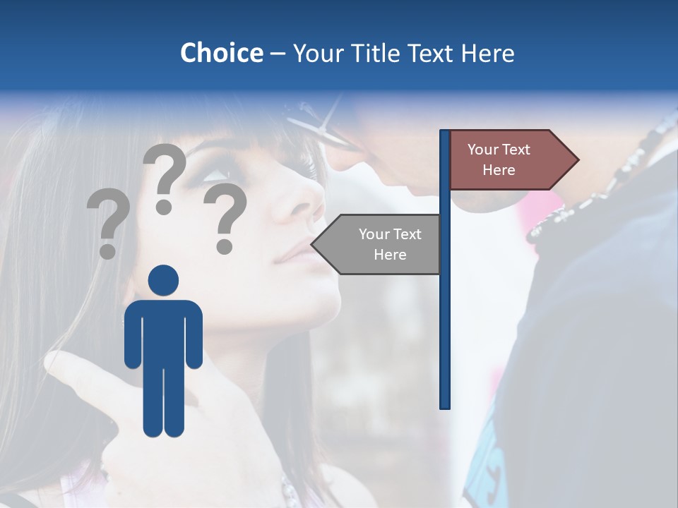 A Man And A Woman Standing Next To Each Other PowerPoint Template