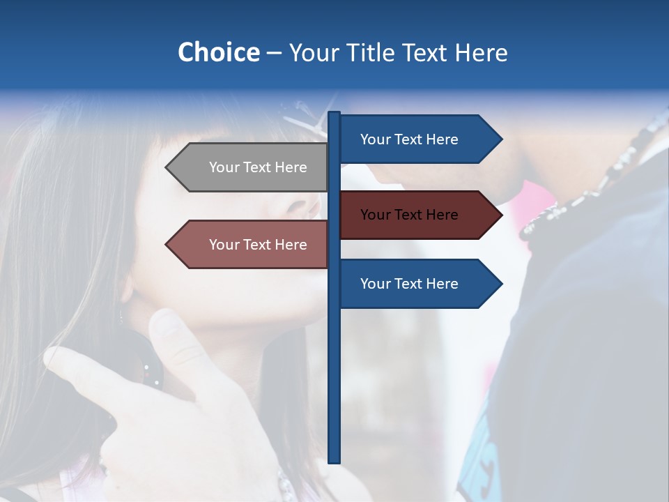 A Man And A Woman Standing Next To Each Other PowerPoint Template