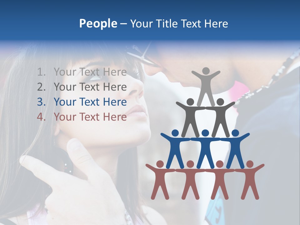 A Man And A Woman Standing Next To Each Other PowerPoint Template