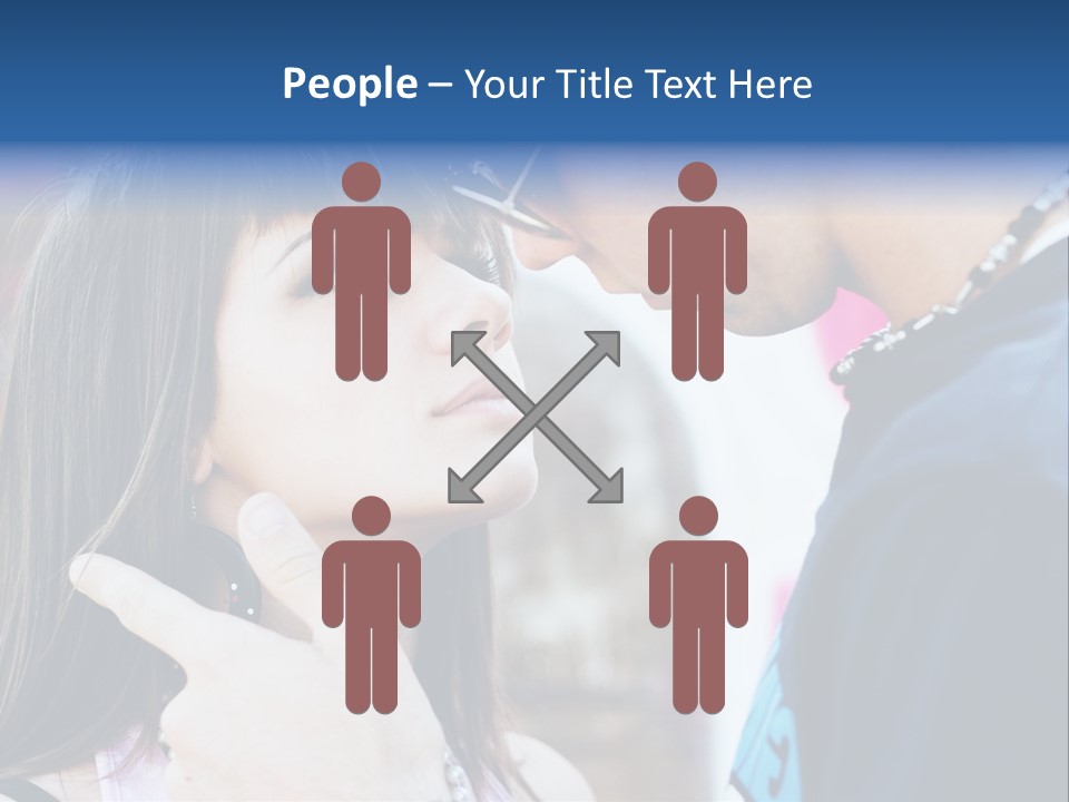 A Man And A Woman Standing Next To Each Other PowerPoint Template