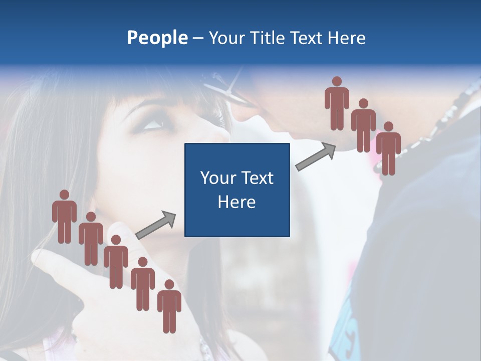 A Man And A Woman Standing Next To Each Other PowerPoint Template