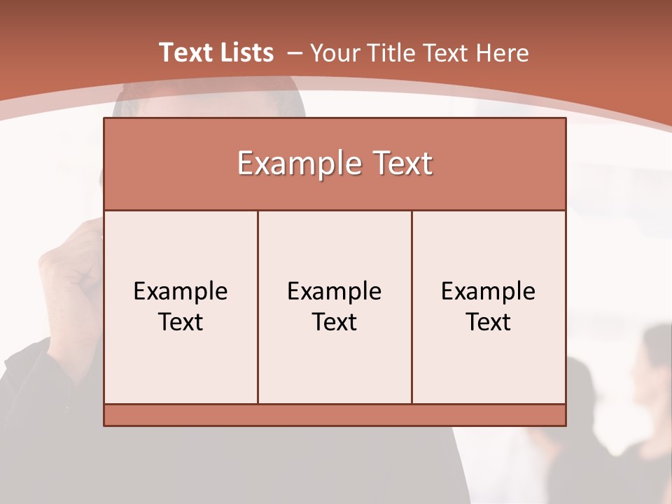 A Man Wearing A Headset With A Group Of People In The Background PowerPoint Template