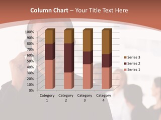 A Man Wearing A Headset With A Group Of People In The Background PowerPoint Template