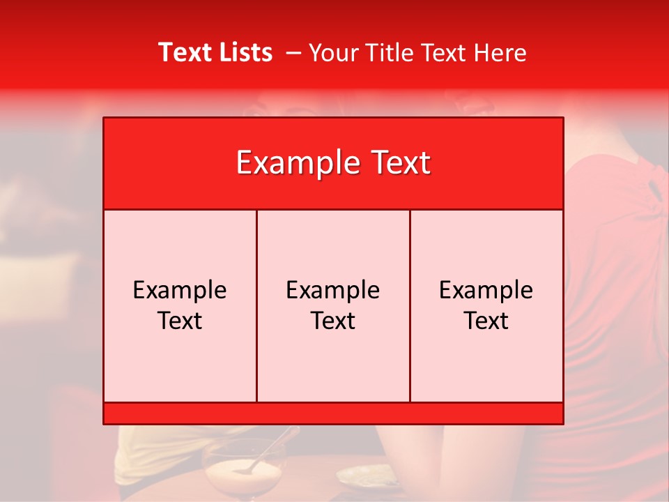 Two Women Having A Conversation In A Restaurant PowerPoint Template