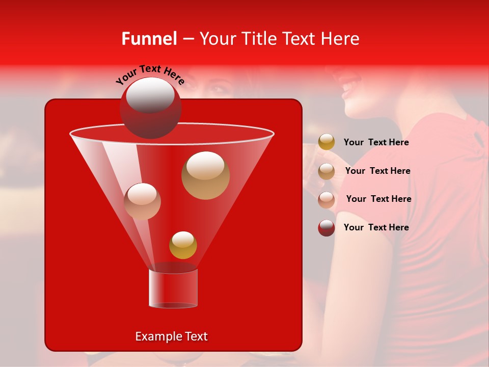 Two Women Having A Conversation In A Restaurant PowerPoint Template