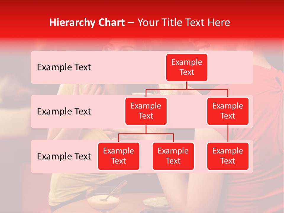 Two Women Having A Conversation In A Restaurant PowerPoint Template