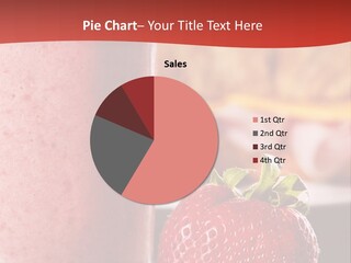 Continental Breakfast With Croissant And Strawberry Smoothie PowerPoint Template