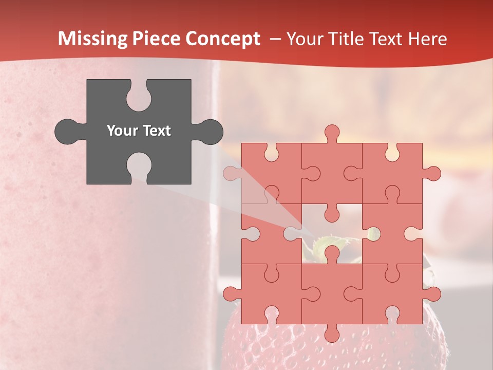 Continental Breakfast With Croissant And Strawberry Smoothie PowerPoint Template