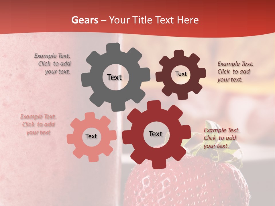 Continental Breakfast With Croissant And Strawberry Smoothie PowerPoint Template