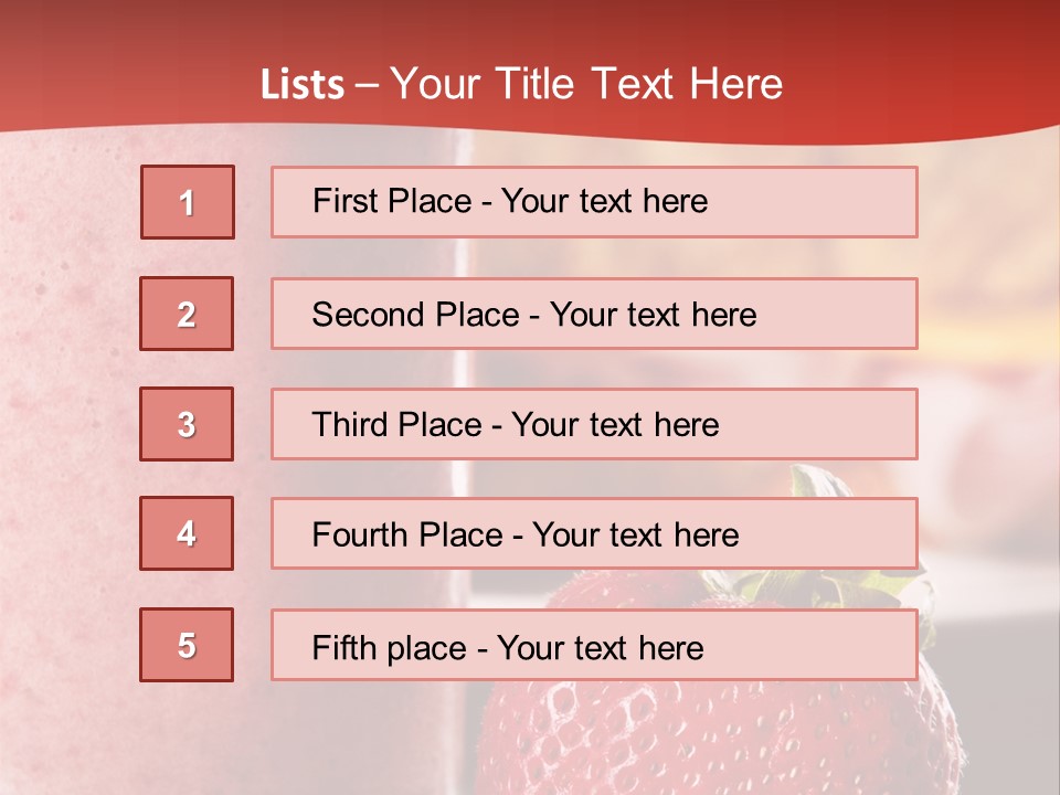Continental Breakfast With Croissant And Strawberry Smoothie PowerPoint Template