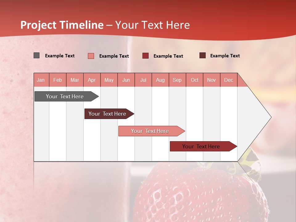 Continental Breakfast With Croissant And Strawberry Smoothie PowerPoint Template
