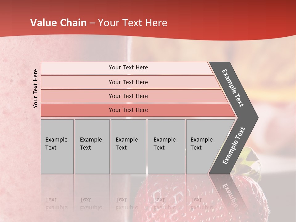Continental Breakfast With Croissant And Strawberry Smoothie PowerPoint Template