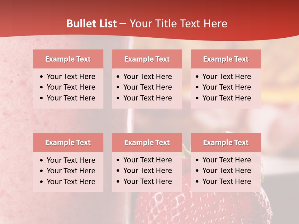 Continental Breakfast With Croissant And Strawberry Smoothie PowerPoint Template