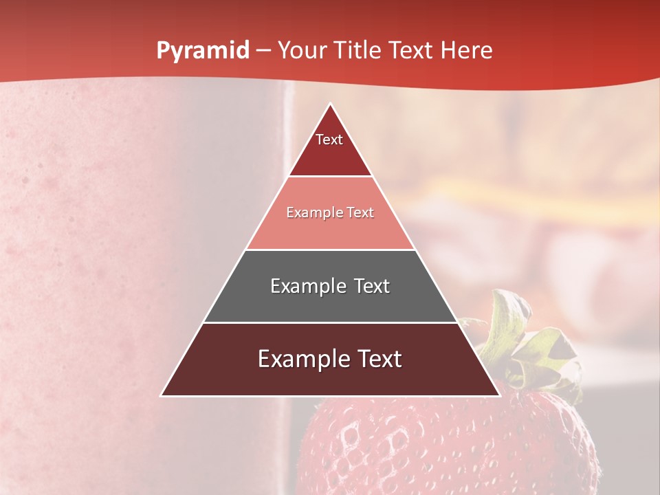 Continental Breakfast With Croissant And Strawberry Smoothie PowerPoint Template