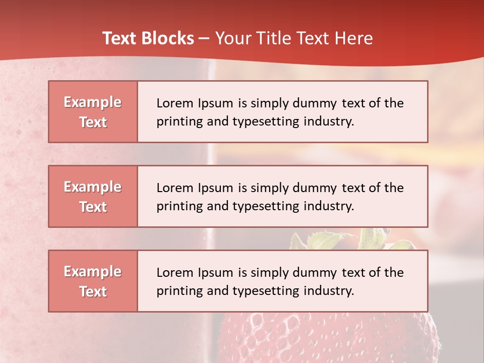 Continental Breakfast With Croissant And Strawberry Smoothie PowerPoint Template