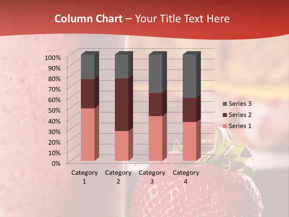 Continental Breakfast With Croissant And Strawberry Smoothie PowerPoint Template
