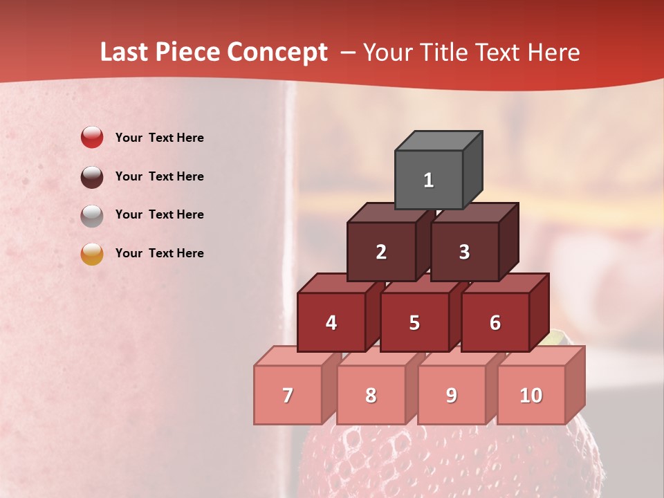 Continental Breakfast With Croissant And Strawberry Smoothie PowerPoint Template