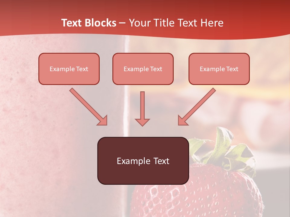 Continental Breakfast With Croissant And Strawberry Smoothie PowerPoint Template